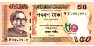 ৫০ টাকার স্মারক নোট