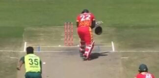 অভিষেক ম্যাচেই ব্যাটসম্যানের হেলমেট ভাঙলেন পাকিস্তানি পেসার হেলমেট ভাঙলেন পাকিস্তানি পেসার