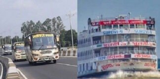 রোববার দুপুর ১২টা পর্যন্ত চলবে গণপরিবহন