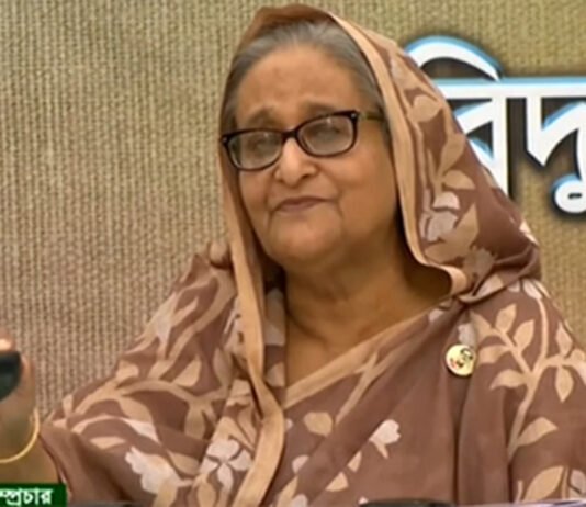 প্রধানমন্ত্রী শেখ হাসিনা ৫ বিদ্যুৎকেন্দ্র উদ্বোধন করলেন