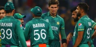 পাকিস্তান ক্রিকেটঃ নামিবিয়াকে ৪৫ রানের ব্যবধানে হারিয়ে সেমিফাইনালে পাকিস্তান