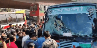রাজধানীর গুলিস্তানে বাসচাপায় দুই পথচারী নিহত