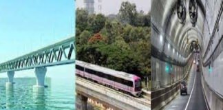 চলতি বছরেই পদ্মাসেতু, মেট্রোরেল ও কর্ণফুলী টানেল উন্মুক্ত হচ্ছে