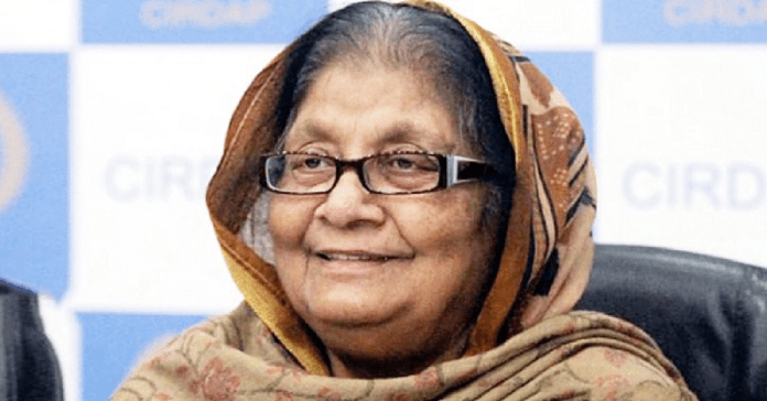 সাজেদা চৌধুরীর প্রথম জানাজা বেলা ১১টায়