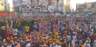 মিছিল আর স্লোগানে মুখর কুমিল্লার টাউন হল মাঠ