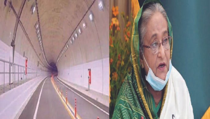 বঙ্গবন্ধু টানেলের প্রথম টিউব উদ্বোধন হল
