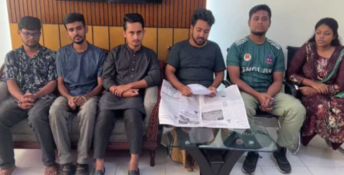 ৬ সমন্বয়ককে পরিবারের কাছে হস্তান্তর ৬ সমন্বয়ককে