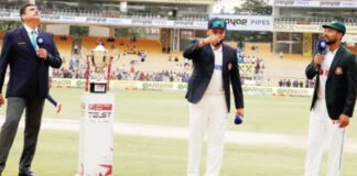 টস জিতে আগে ফিল্ডিংয়ের সিদ্ধান্ত বাংলাদেশের টস জিতে