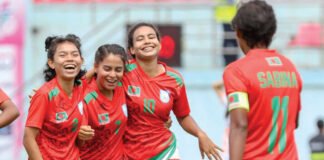 ৭-১ গোলের ব্যবধানে ভুটানকে হারিয়ে ফাইনালে বাংলাদেশ ৭-১ গোলের ব্যবধানে